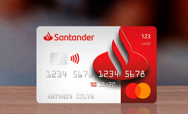 cartão santander 123