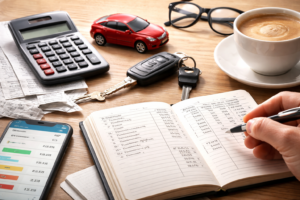 Como avaliar os gastos com combustível e transporte dentro do orçamento mensal?